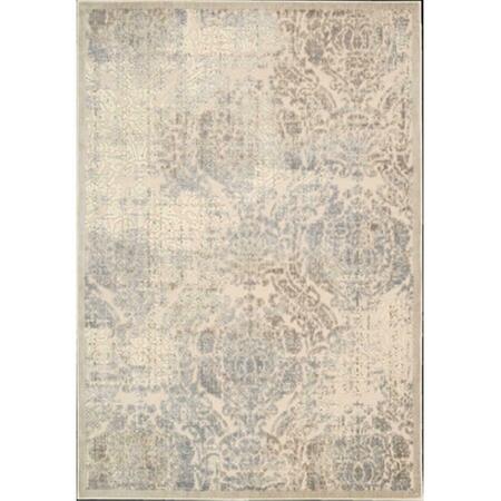 NOURISON Graphic Illusions Area Rug Collection Ivory 2 Ft 3 In. X 3 Ft 9 In. Rectangle 99446131645